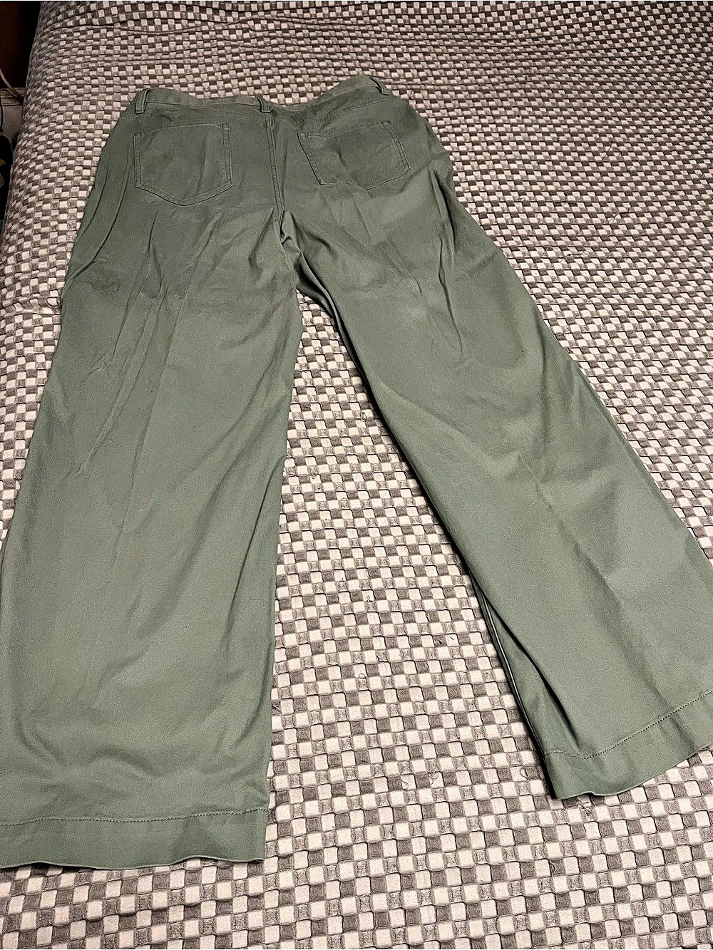 Lands' End Women's Tall High Rise Wide Leg Chino Pants - EUC